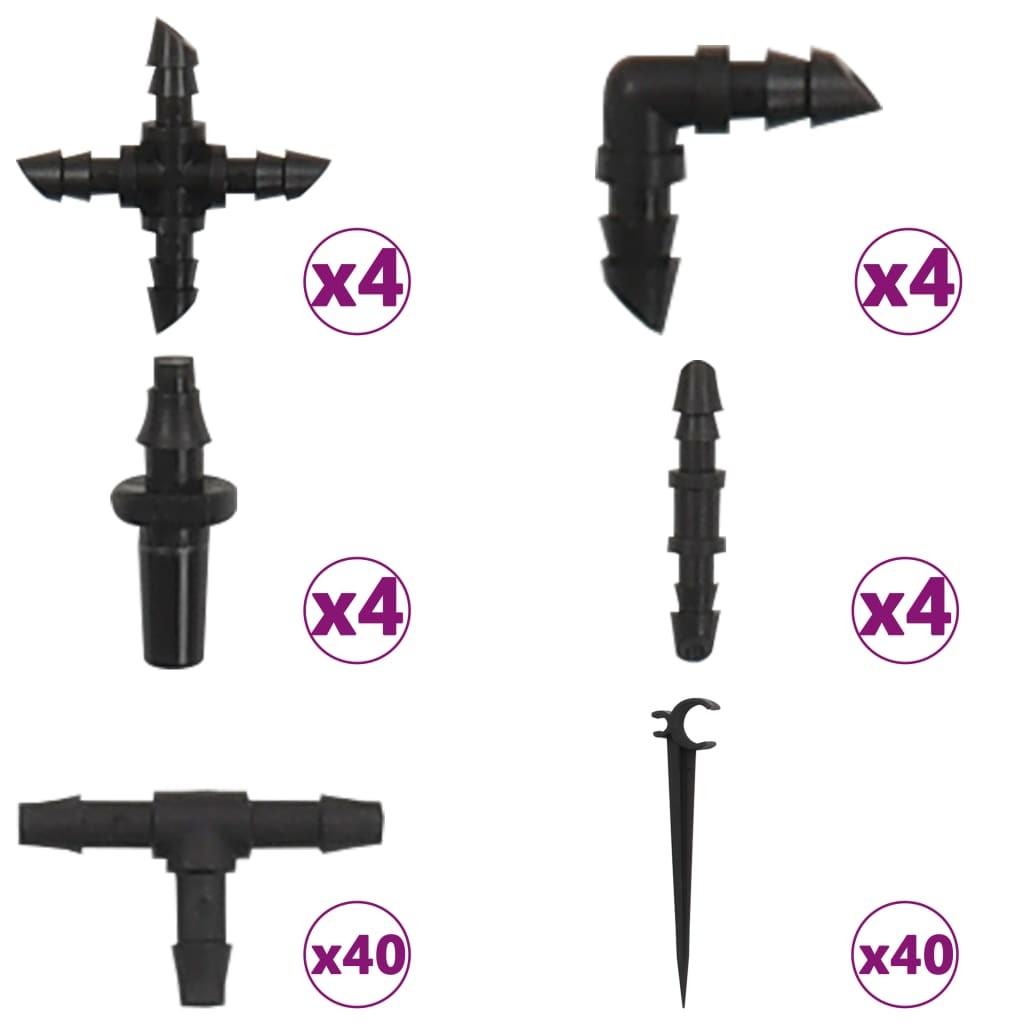 142 Piece Outdoor Automatic Drip Watering Kit with Water Timer